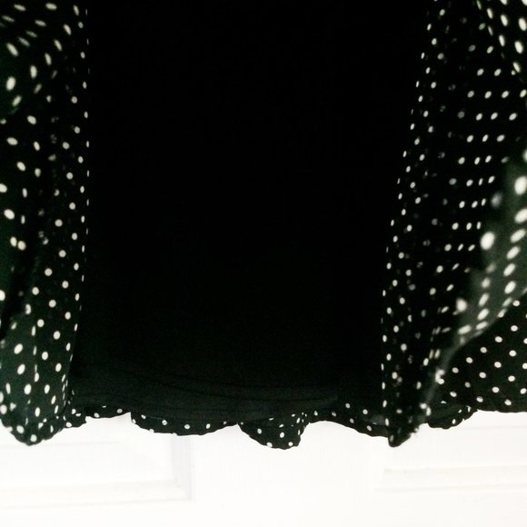Forever 21 open back polka dots dress sz Large - Picture 5 of 6